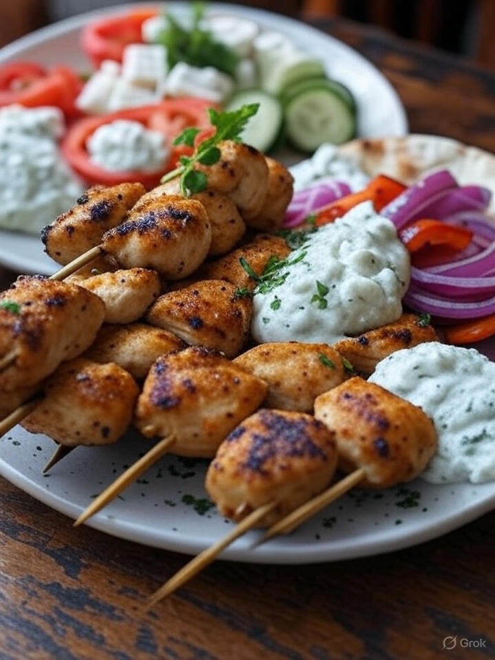 Greek Seasoned Chicken Souvlaki
