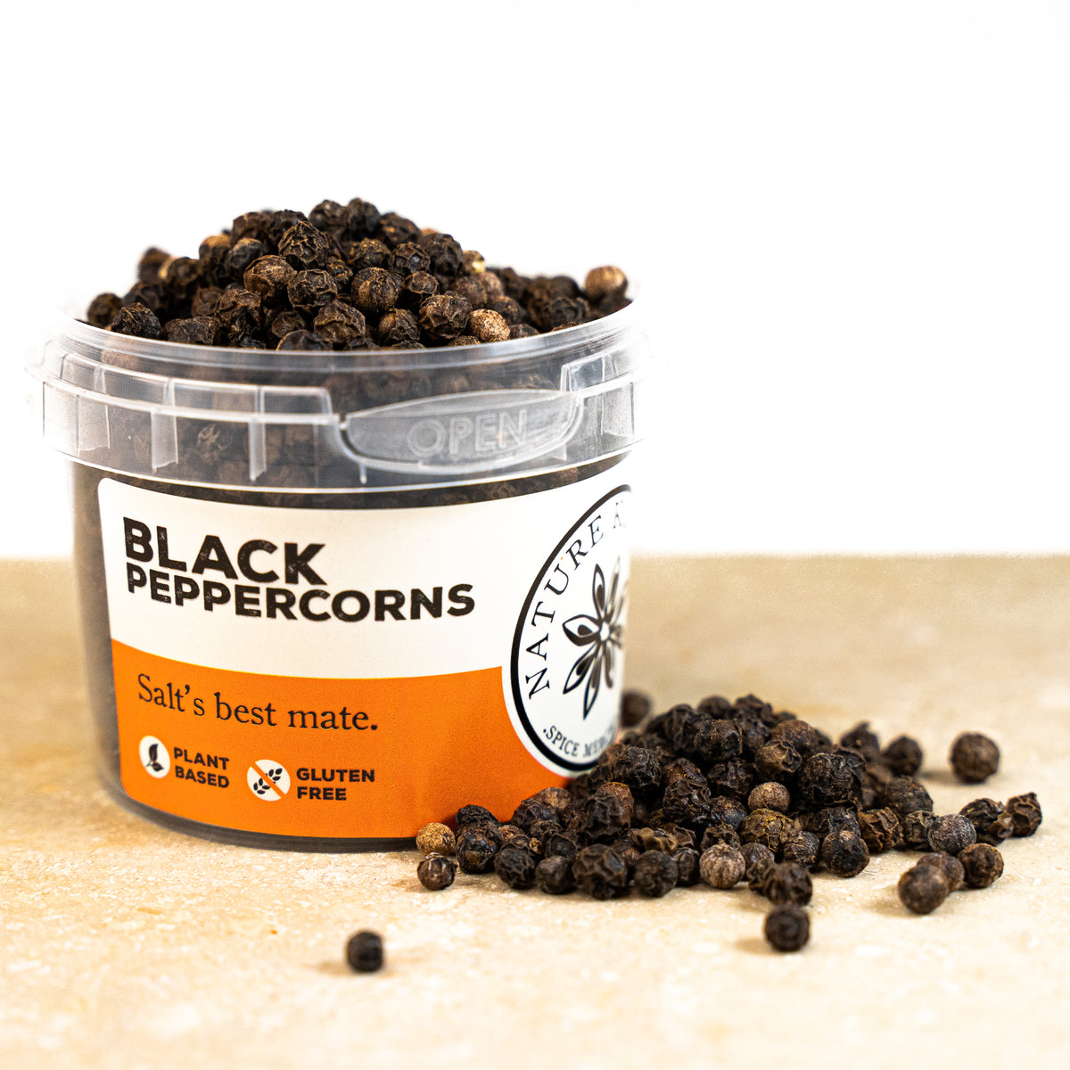 Peppercorns Black 6 x 50g Pots