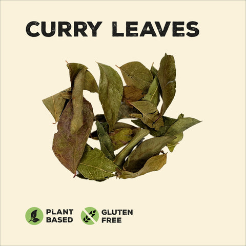 curry leaves in a pile