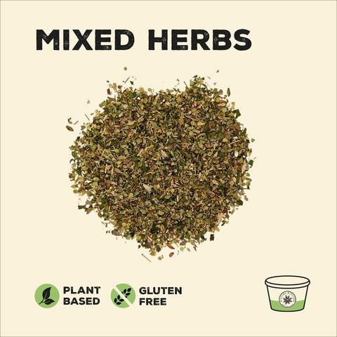 Mixed herbs in a pile