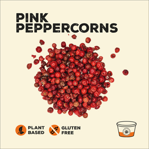 Pink Peppercorns in a pile