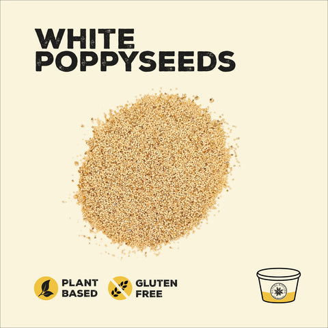 White poppy seeds in a pile