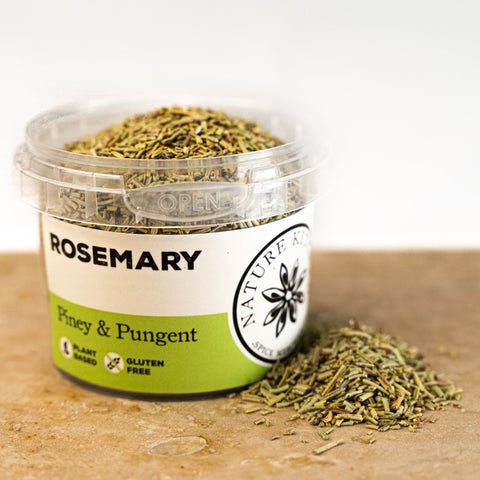 Dried rosemary in a pot