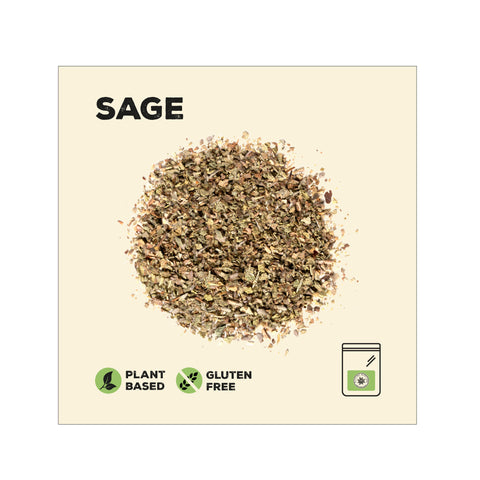 Dried sage in a pile