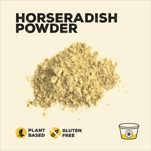Horseradish powder in a pile