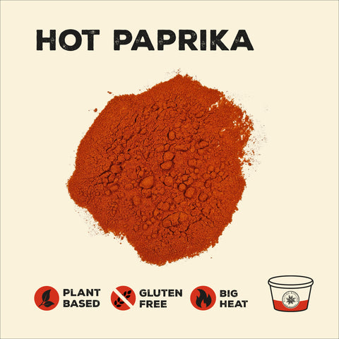 hot paprika in a pinch pot