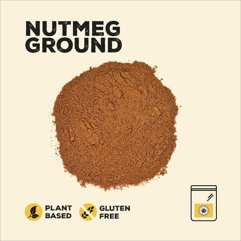 Ground nutmeg in a pile