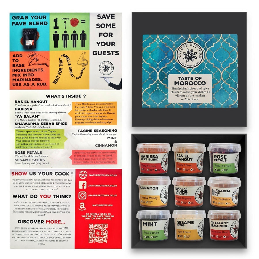 Transport to the Medina: The Moroccan Spices Selection Gift Box