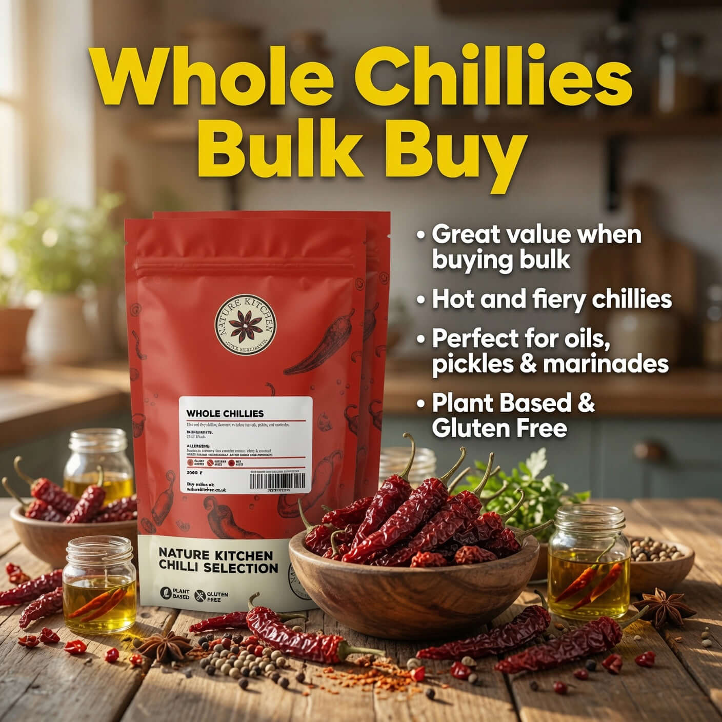 Chilli Whole 1 x 40g Pot The flavour