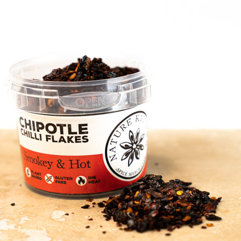 chipotle chilli smoked habanero flakes in a pot