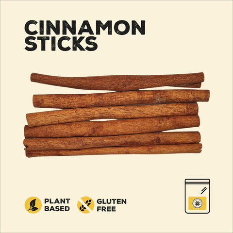 6 cinnamon sticks in a row