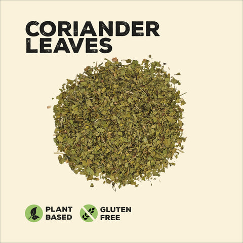 pile of dried coriander leaves