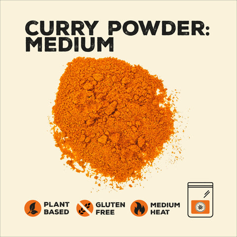 Curry powder medium in a pile