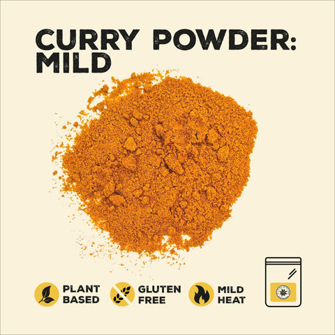 mild curry powder in a pile
