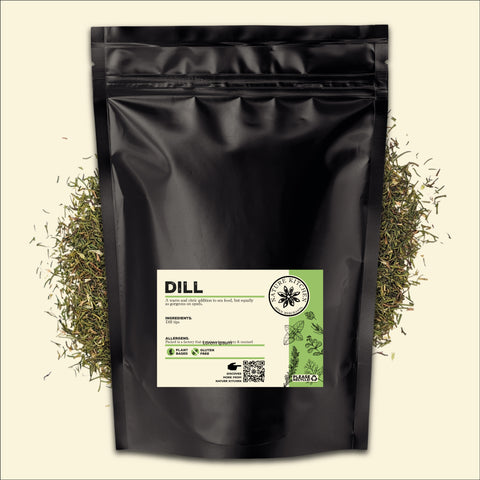 Dill herb in a bag
