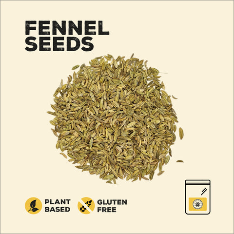 Fennel seeds in a pile
