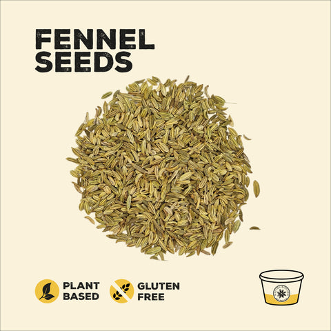 Fennel seeds in a pile