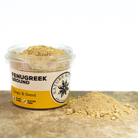 Fenugreek ground in a pot