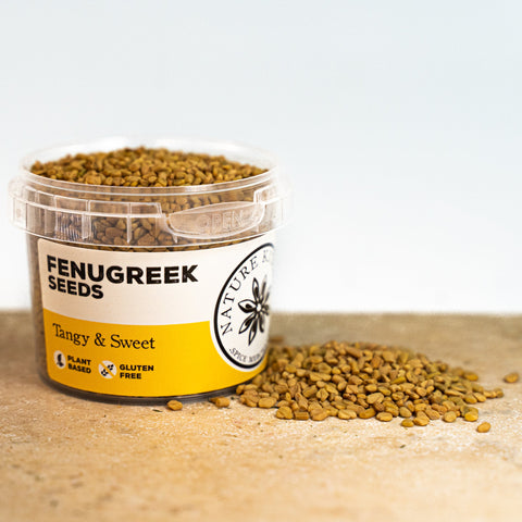 Fenugreek seeds in a pot