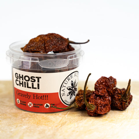 ghost chilli naga bhut jolokia in a pot
