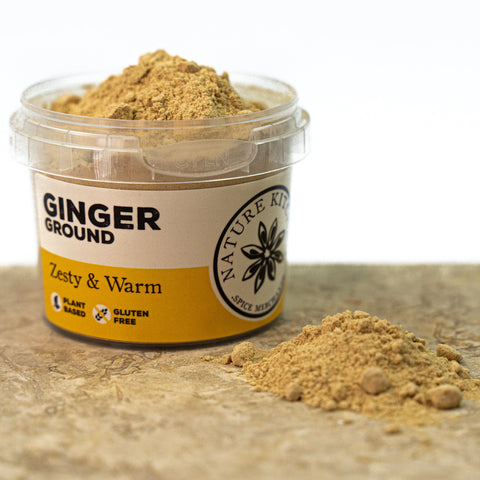 ground ginger in a pot