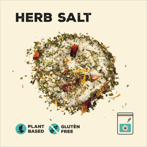Nature Kitchen Herb salt in a pile