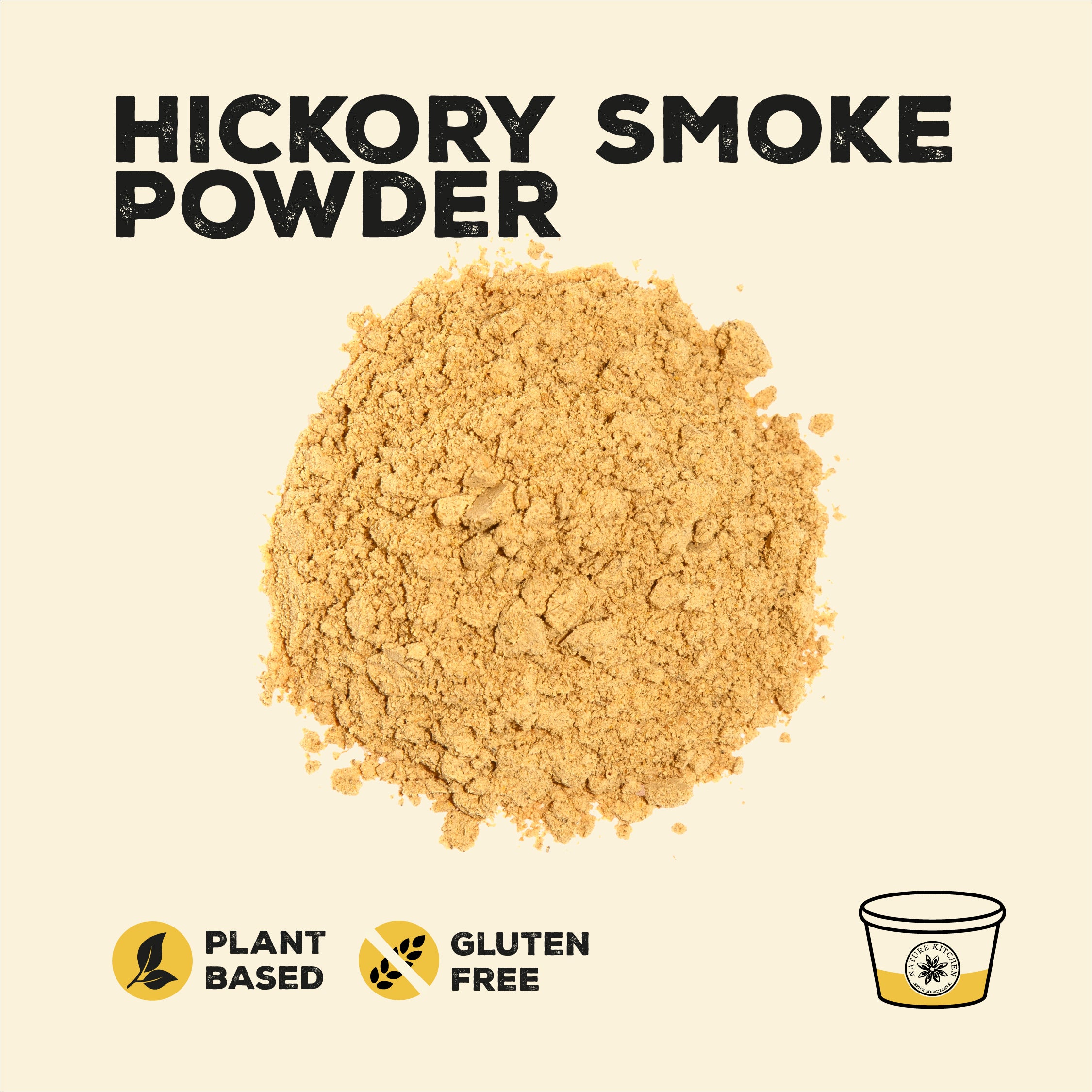 Hickory Smoke Powder, GlutenFree 1 x 40g Pot