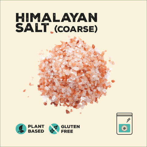 Coarse Himalayan salt in a pile