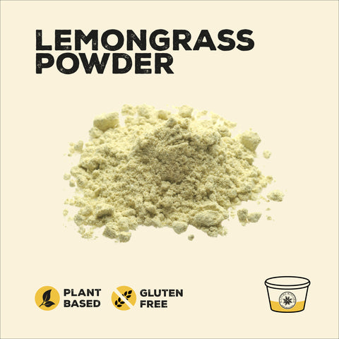 Lemongrass powder in a pile
