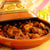 Slow cooked meat in a traditional tagine using Baharat Spice blend