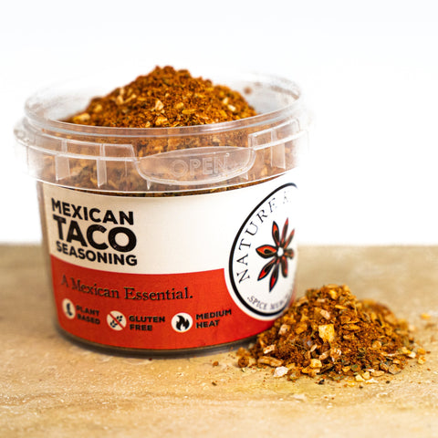 Nature Kitchen Mexican taco seasoning in a pot