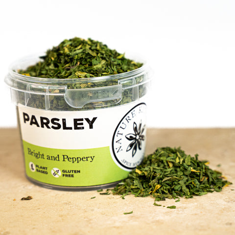 Parsley in a pot