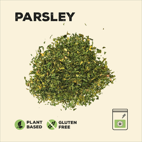 Parsley in a pile