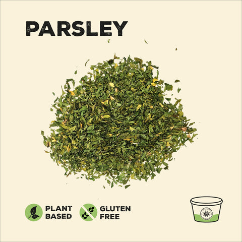 Parsley in a pile