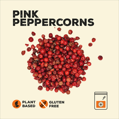 Pink Peppercorns in a pile