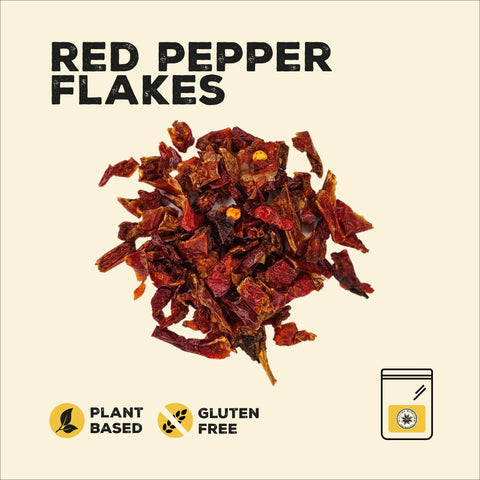 red pepper flakes in a pile