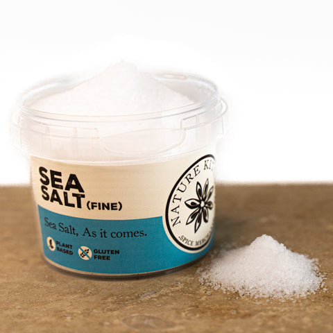 Fine Sea Salt in a pot