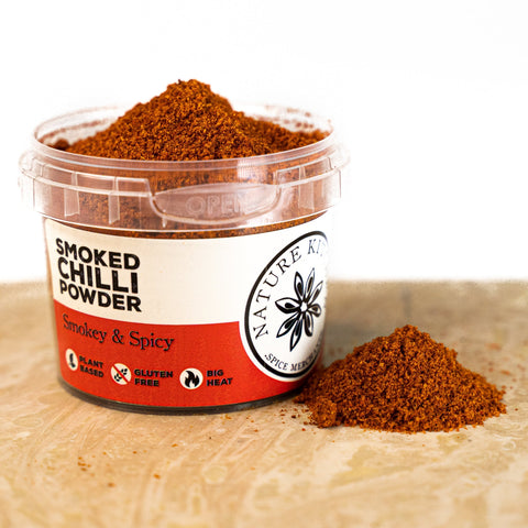 Smoked chilli Powder in a pot