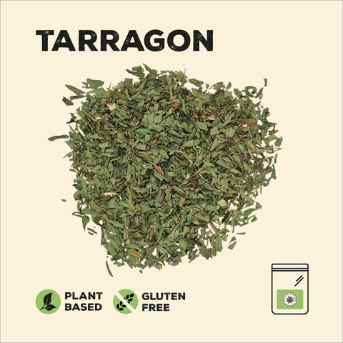 Dried Tarragon in a pile