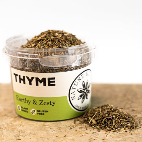Dried Thyme in a pot