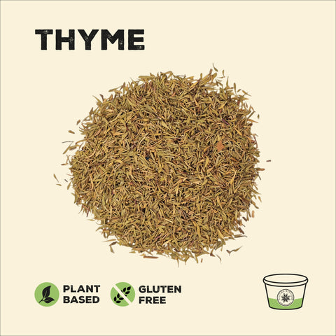 Dried Thyme in a pile